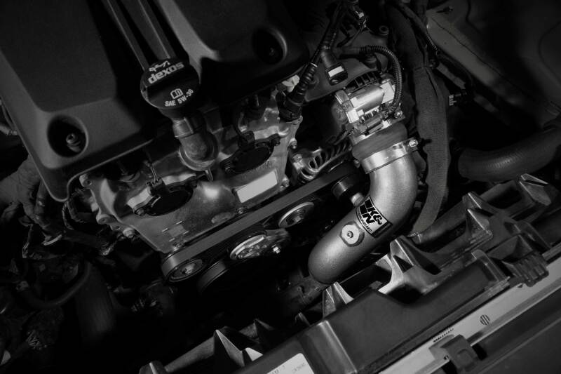 Chevrolet Colorado Charge Pipe Kit - K&N Engineering - Aluminum Tube - Gunmetal Gray - `23-`24